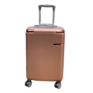 Small Rose Gold Hard Shell Suitcase Travel Bag