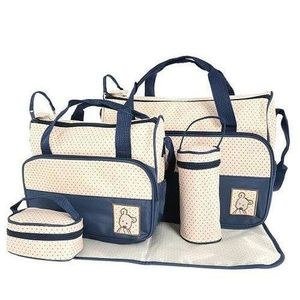 Dotted Baby Bag- Dark blue