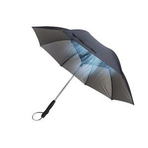Porodo Lifestyle Cool Mist Umbrella Built-in-Fan and Mist - Black
