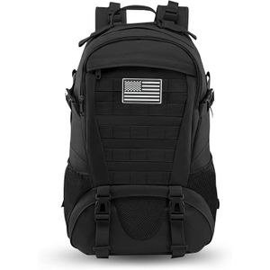 Jueachy Tactical Backpack for Men Molle Military Rucksack Pack 30L with USA Flag Patch