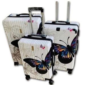Butterfly Travel Bag - White