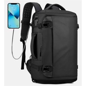 By Amies Large Travel Bag for Airline Laptop Backpack with Shoe Compartment