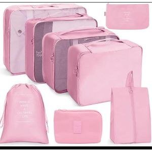7-Piece Packing Cube Set - Travel Organizer Bags with Rectangle Shape – Multicolor