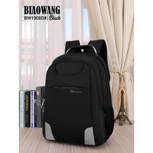 Biowang Biaowang Bw1908 Urban Backpack Black Color Plain Design 45L
