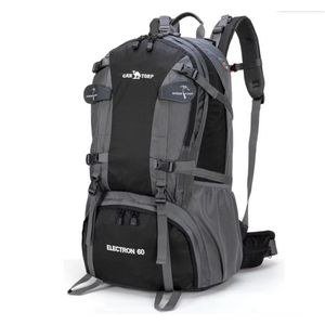 Ghas Outdoor Backpack Large Backpack Hiking Bag Travel Bag Large Capacity Multi-functional Bag (black)