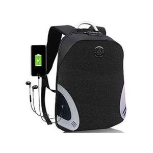 SunPower Anti Theft Laptop Backpack - Black, Grey