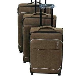 A set of 3pcs pure cloth suitcases