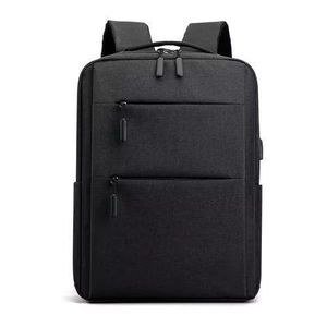 Oxford Black Anti-Theft Business Laptop backpack travel bag with USB CHARGING Port