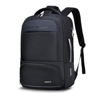 Capacity Business Backpack, Simple Wild Laptop Computer Bag Light, Short -Distance Travel Backpack-BLACK