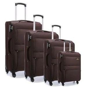 Gemulin 4 Piece Set Luggage Suitcase Spinner Hardshell Lightweight Travel Bag