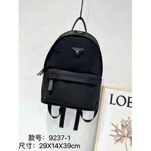 Nylon Triangle Backpack - Black