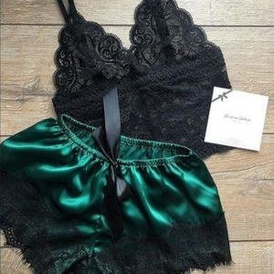 MIDNIGHT'S BOMB Strap two-piece underwear nightgown