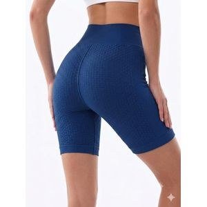 Women's Plain Bikers - Navy Blue