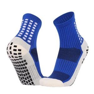 Anti-slip football socks with pads on the sole for enhanced traction multi-colors
