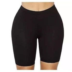 Ladies Biker Shorts - Black