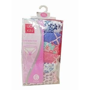 6 Pieces Knickers, Panties For Girls And Women-Multicolor