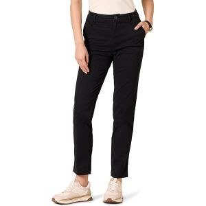 Women's Stretch Khaki Trousers- Black