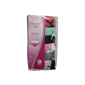 Magic Month 6Pc Pack Women's Nickers - Multi-Color
