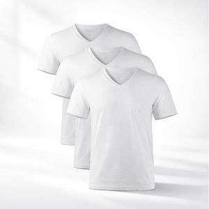 Yarrison 3 Pack Men's Under T-Shirts - White