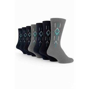 6 Pack of Long Men's Coloured Socks