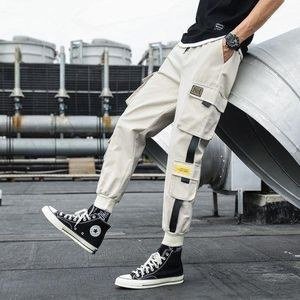Berrykey Men's Casual Joggers Khaki Loose Fit Ankle Length