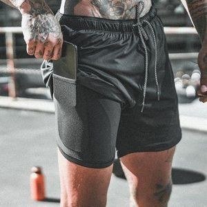 Berrykey Men's Cargo Pants Running Shorts - Black