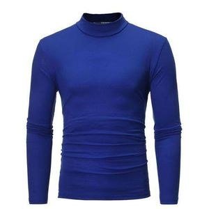 Berrykey Men's Trendy Long Sleeve Shirts T-Shirt - Blue