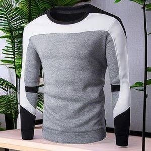 Berrykey Men's Trendy Multi Long Sleeve Shitrs Sweatshirts T-Shirt - Gray&Black
