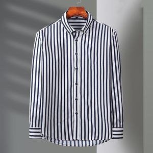 Banagat Men's Dress Shirts Long Sleeve Button Down Striped Business Casual Formal Mens Clothes