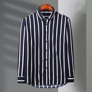 Banagat Men's Stripe Corporate Dress Quality Formal Office Plain Long Sleeve Shirt Wrinkle-free Multi