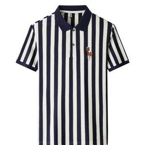 Berrykey Men's Striped Polo Shirt All-Season Top