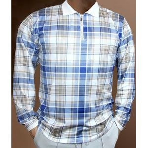 Men‘s Long Sleeve Casual Pattern Vintage Floral Polo Business Official Shirts
