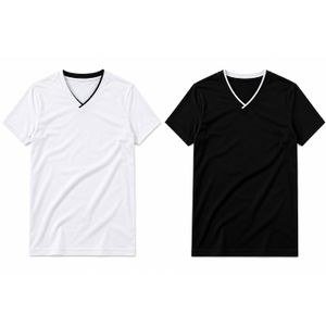 2 Pack Assorted V Neck T-Shirts - Back, White