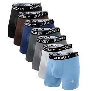 Jockey Men's 4 Pack Underwear Boxer Briefs, Cool & Moisture-wicking Underwear for Men, No Ride Up