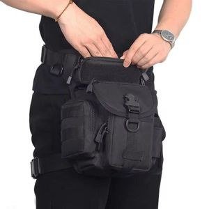 Dark Drop-Leg Utility Bag with Straps