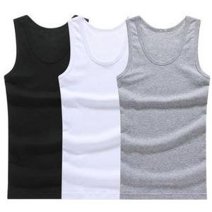 3 in 1 Men's Sleeveless Vests -Black White Gray