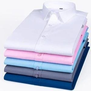 5 Pieces Of Mens Long sleeved Office Shirts- Skyblue,white, Royal Blue,Grey,Pink