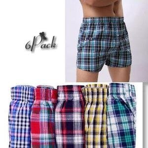 6Pcs Of Checked Men's Boxers – Multicolor