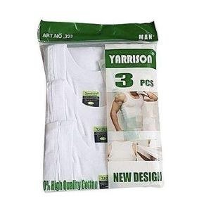 Yarrison Pack of 3 Vests- White