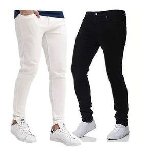 Pack Of 2 Mens Slim Desgner Jeans - Black White