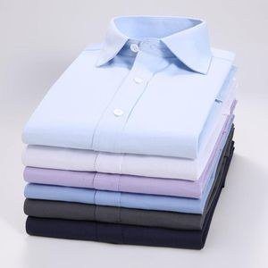 5 in 1 Pack Of Mens Long Sleeved Shirts - Grey, Black, Light purple, White, Skyblue