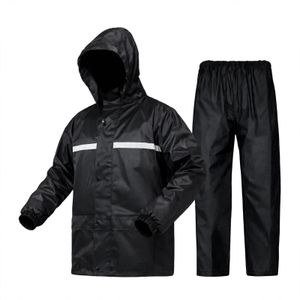 3Xl Black Two-Piece Rain Suit