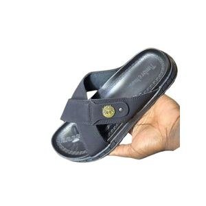 Mens Well Style comfy Push in men open sandles - Black