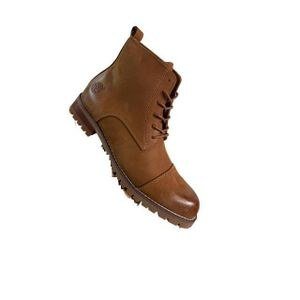 Men’s Classic Lace-Up Ankle Boot – Chestnut Brown
