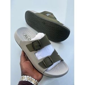 Classic Dual Buckle Slide Sandal – Multicolor