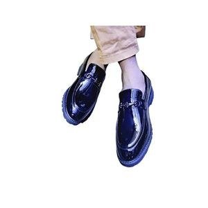 Men's Shiny Shoe With Good Quality & Sole - Black