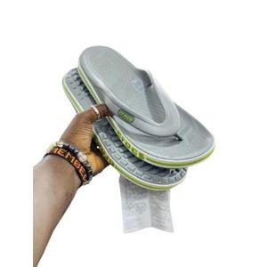 Cushion Flip-Flop Sandals with Textured Sole – Multicolor