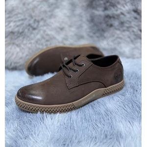 Casual Lightweight Lace-Up Shoe – Walnut Brown