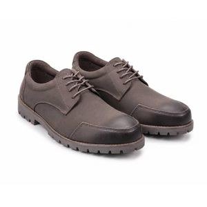 Men's rugged Lace-Up derby shoes – Brown