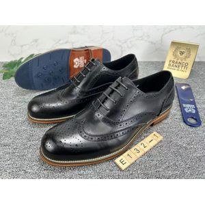 Men's Classic Wingtip Oxford Formal Dress Shoes - Black
